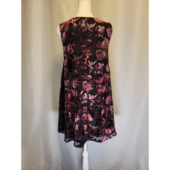 BB Dakota Britannia Velvet Burnout Mini Dress Size XS Sleeveless Fairy Grunge - Picture 5 of 11